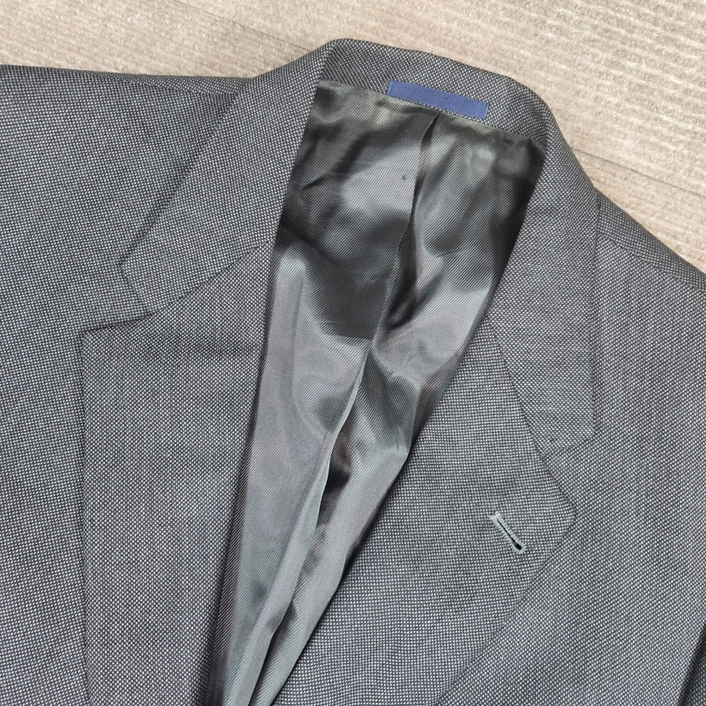Daniel Cremieux Mens 48L Gray Loro Piana Wool 2-Button Sport Coat Blazer
